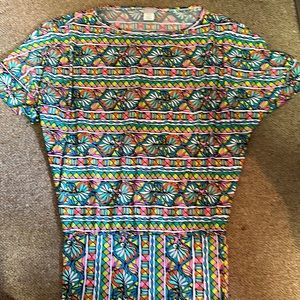 Petite Trina Turk cover up. Can also be worn as a shirt.